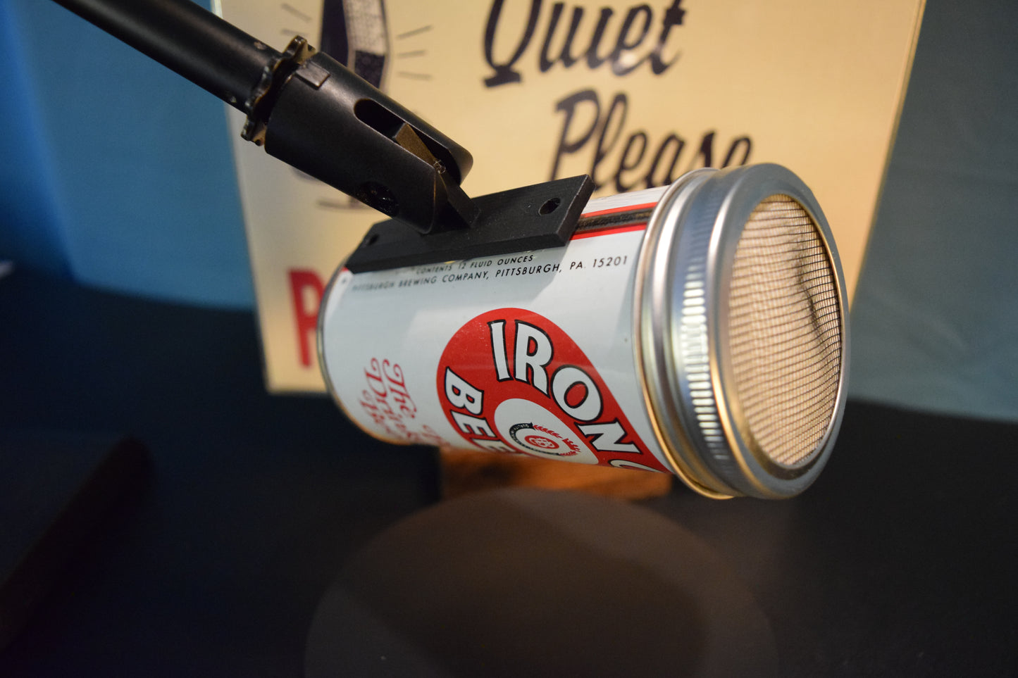 Lo Fi Beer Can Microphone - Iron City Hockey NHL Stanley Cup Champions