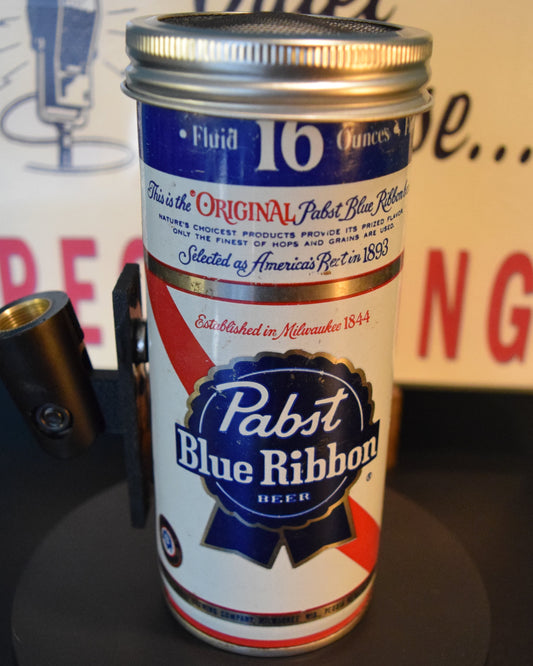 Lo Fi Beer Can Microphone - Tallboy PBR Pabst Blue Ribbon