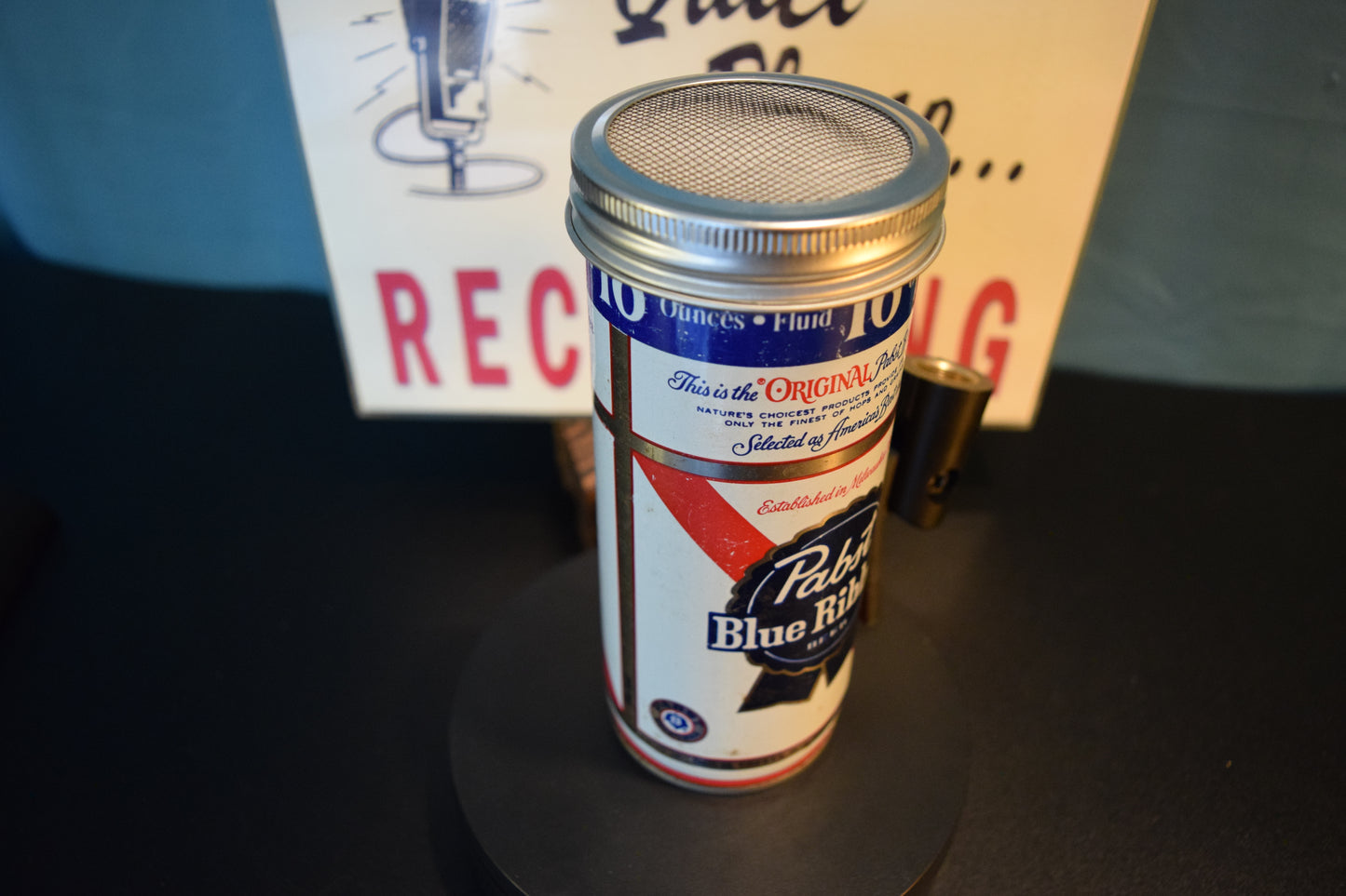 Lo Fi Beer Can Microphone - Tallboy PBR Pabst Blue Ribbon