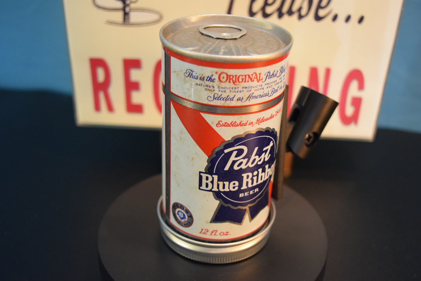 Lo Fi Beer Can Microphone - Original PBR Pabst Blue Ribbon