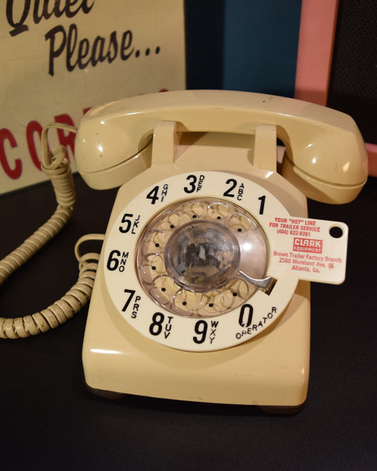 Telephone Microphone - Western Electric with Atlanta Trailer Dial Ring