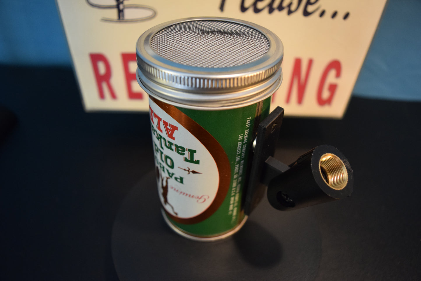 Lo Fi Beer Can Microphone - Pabst Old Tankard