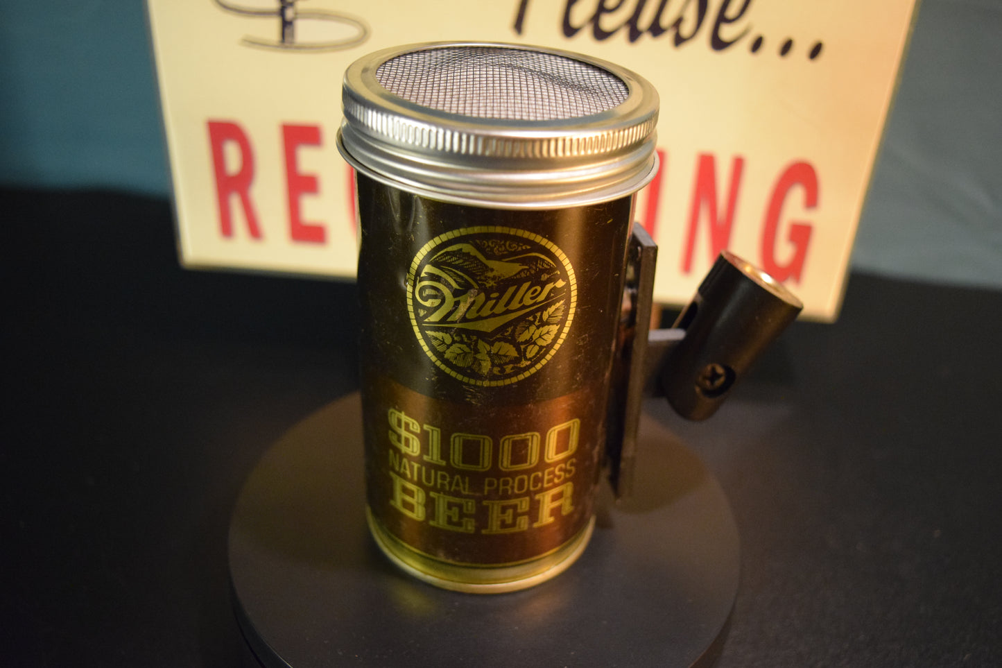 Lo Fi Beer Can Microphone - Miller $1,000 Natural Process Beer