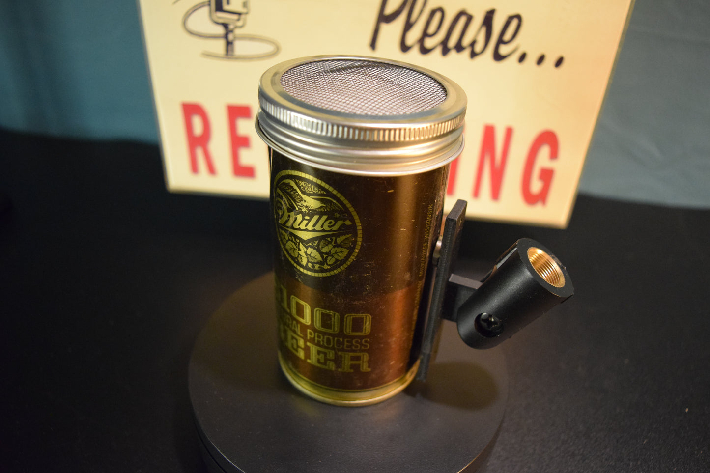 Lo Fi Beer Can Microphone - Miller $1,000 Natural Process Beer