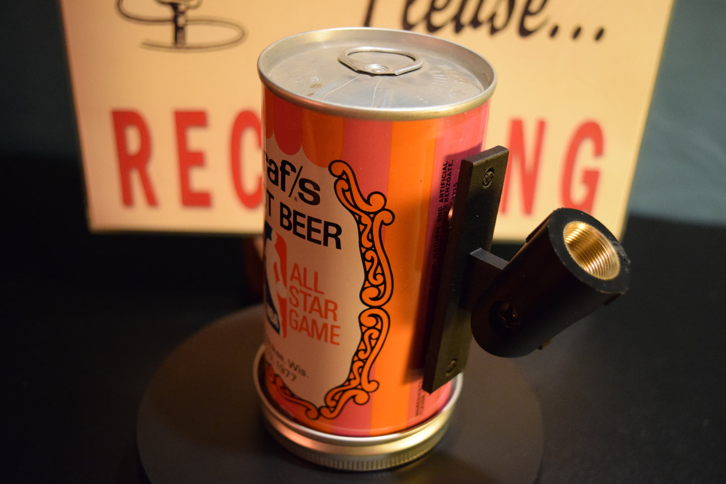 Lo Fi Soda Can Microphone - Graf's Root Beer, 1977 NBA All Star Game