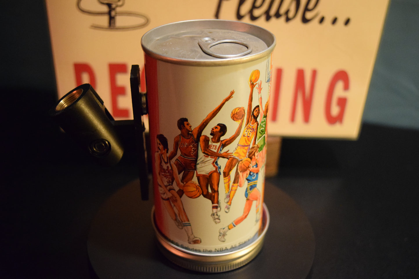 Lo Fi Soda Can Microphone - Graf's Root Beer, 1977 NBA All Star Game