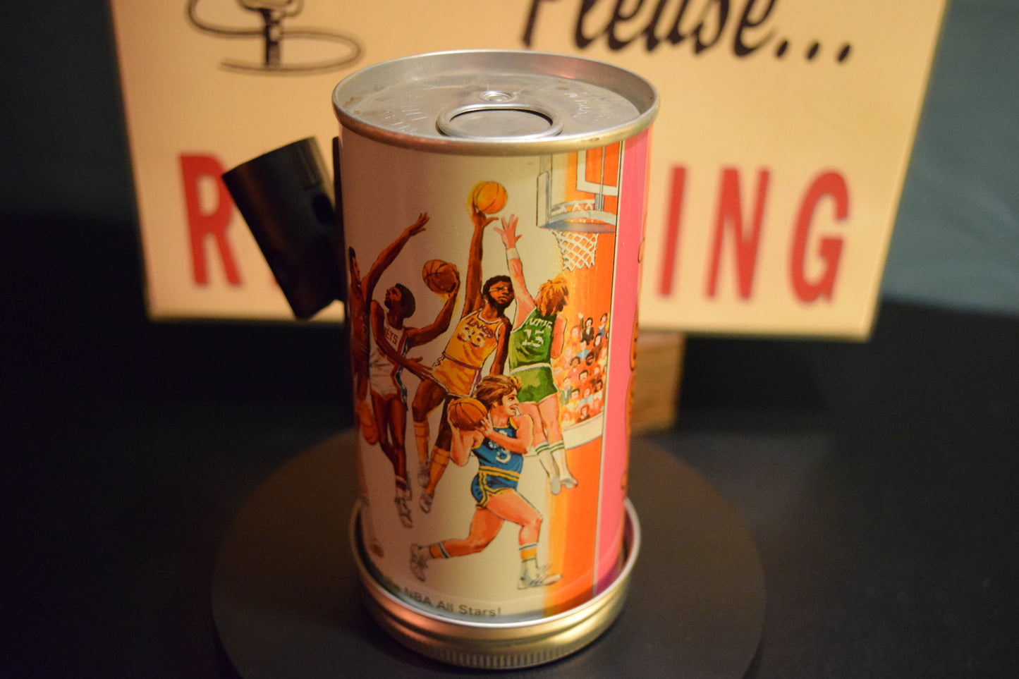 Lo Fi Soda Can Microphone - Graf's Root Beer, 1977 NBA All Star Game