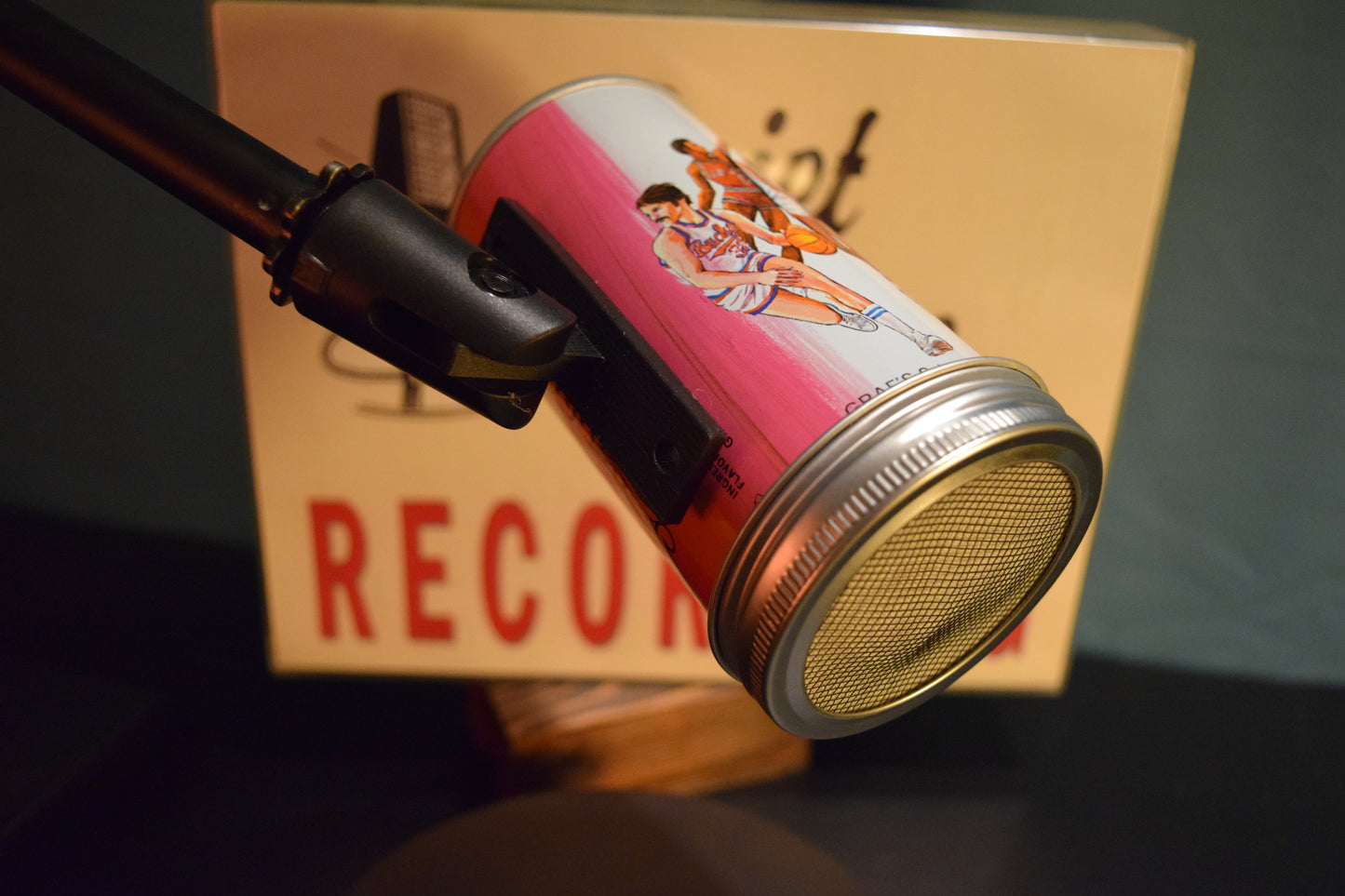 Lo Fi Soda Can Microphone - Graf's Root Beer, 1977 NBA All Star Game