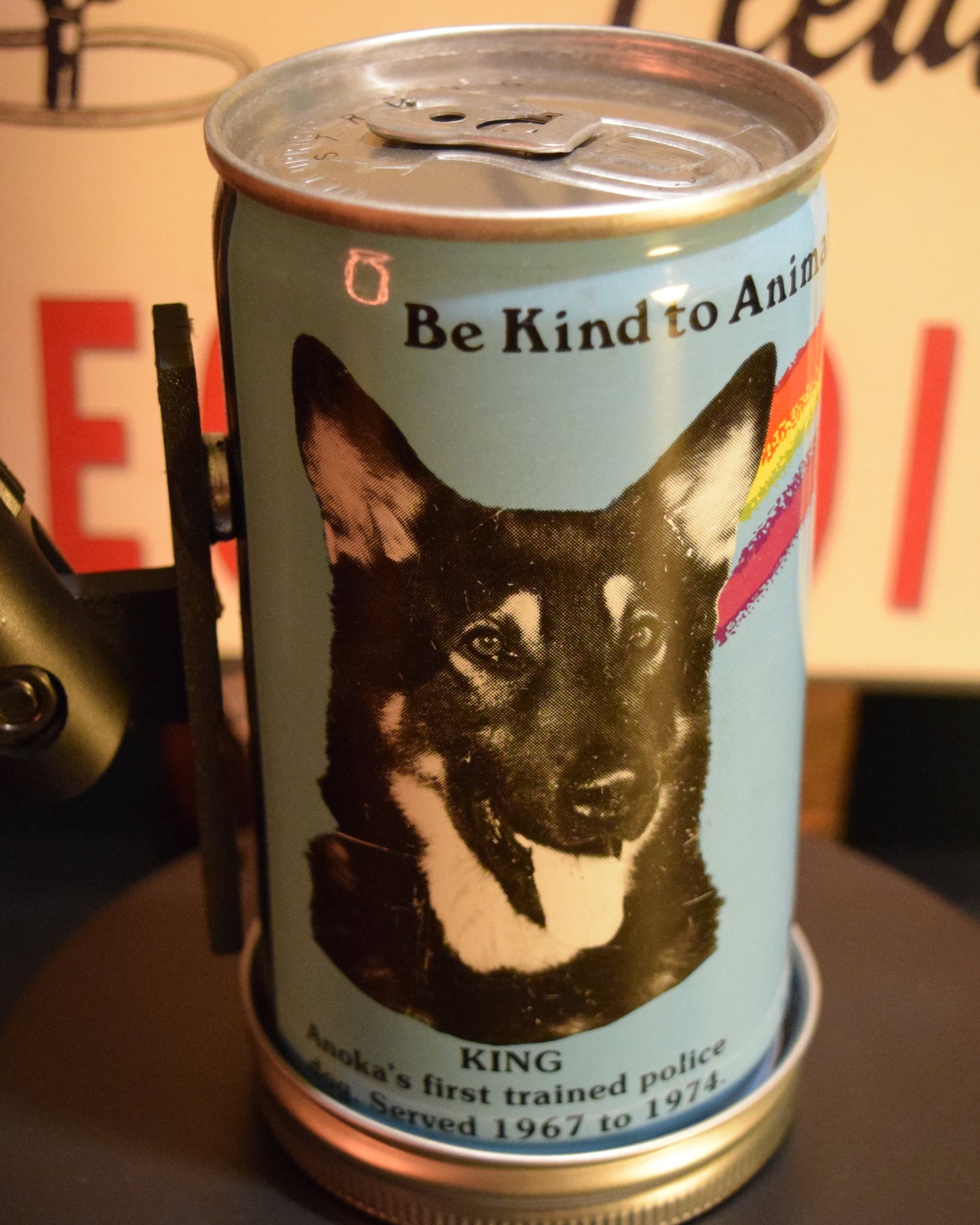 Lo Fi Beer Can Microphone - Rainbow Dog