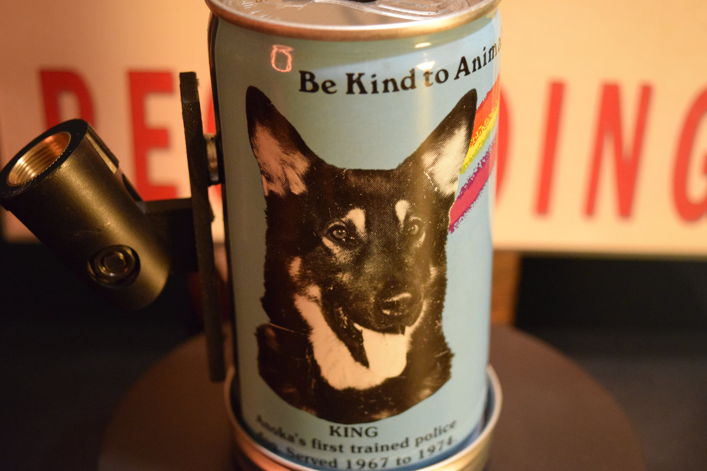 Lo Fi Beer Can Microphone - Rainbow Dog