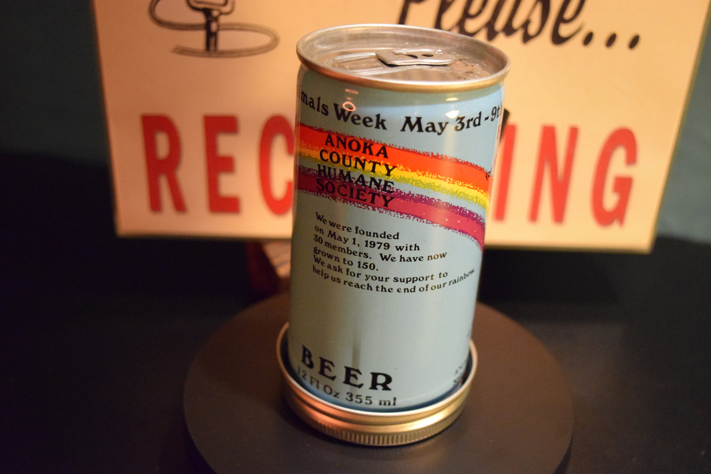 Lo Fi Beer Can Microphone - Rainbow Dog