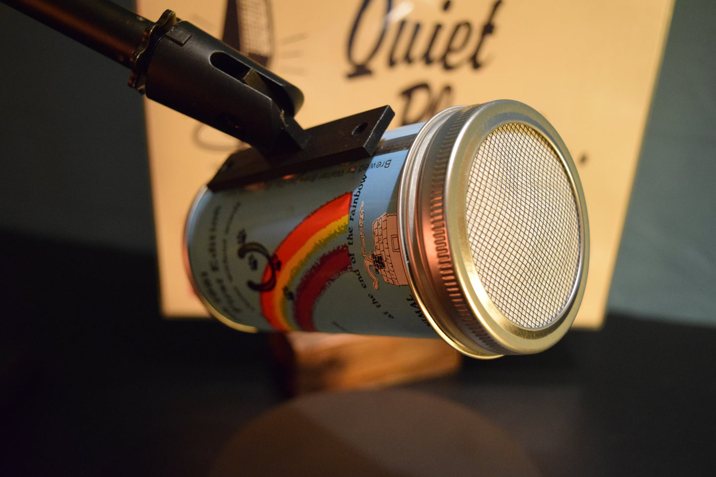 Lo Fi Beer Can Microphone - Rainbow Dog