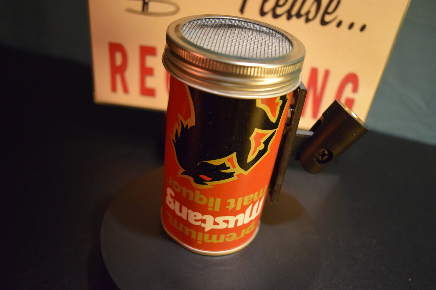 Lo Fi Beer Can Microphone - Premium Mustang