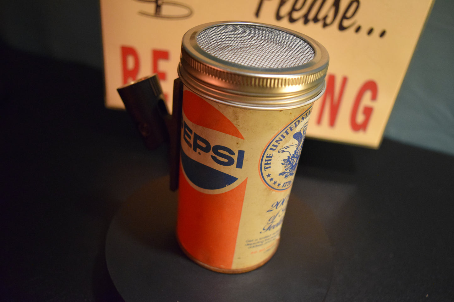 Lo Fi Soda Can Microphone - Pepsi, 1976 USA Bicentennial Anniversary