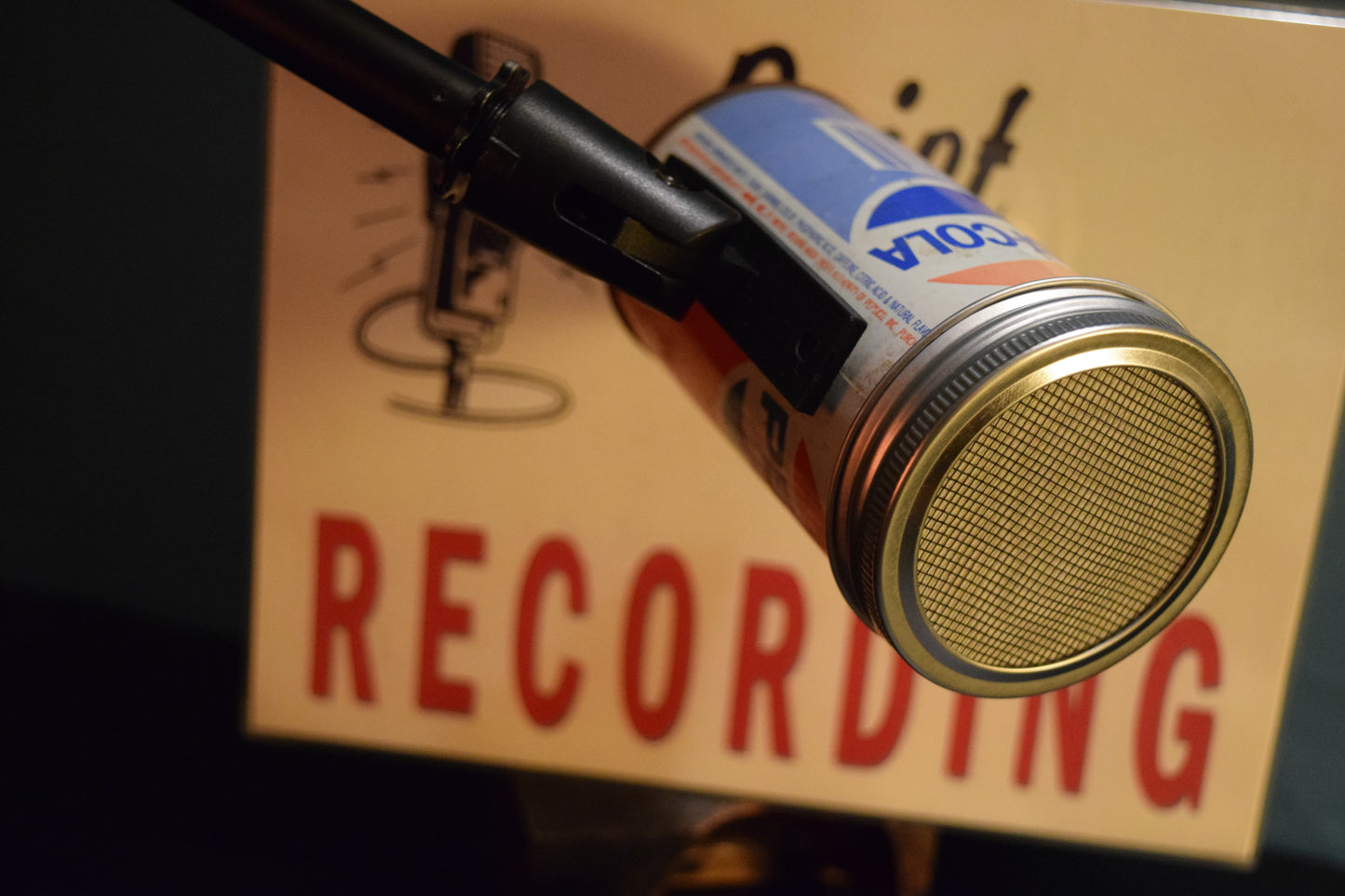 Lo Fi Soda Can Microphone - Pepsi, 1976 USA Bicentennial Anniversary