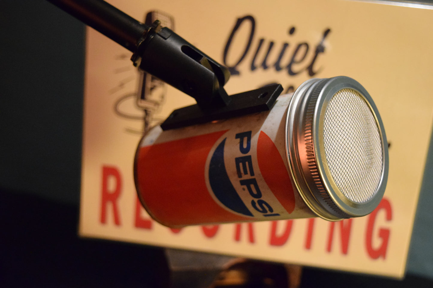 Lo Fi Soda Can Microphone - Pepsi, 1976 USA Bicentennial Anniversary