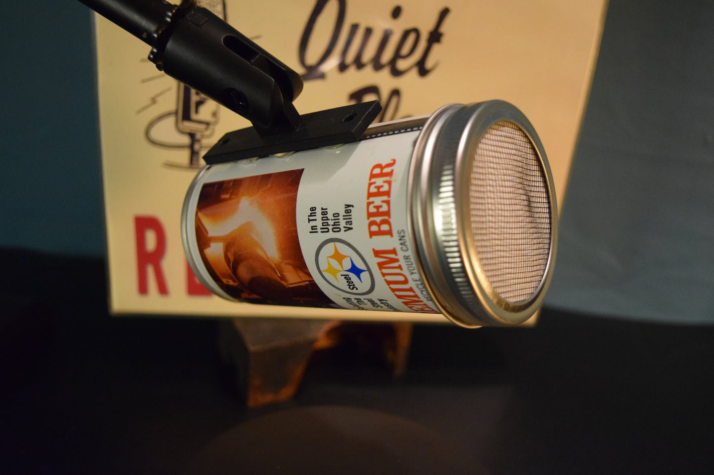 Lo Fi Beer Can Microphone - Ohio WEIR Radio Team