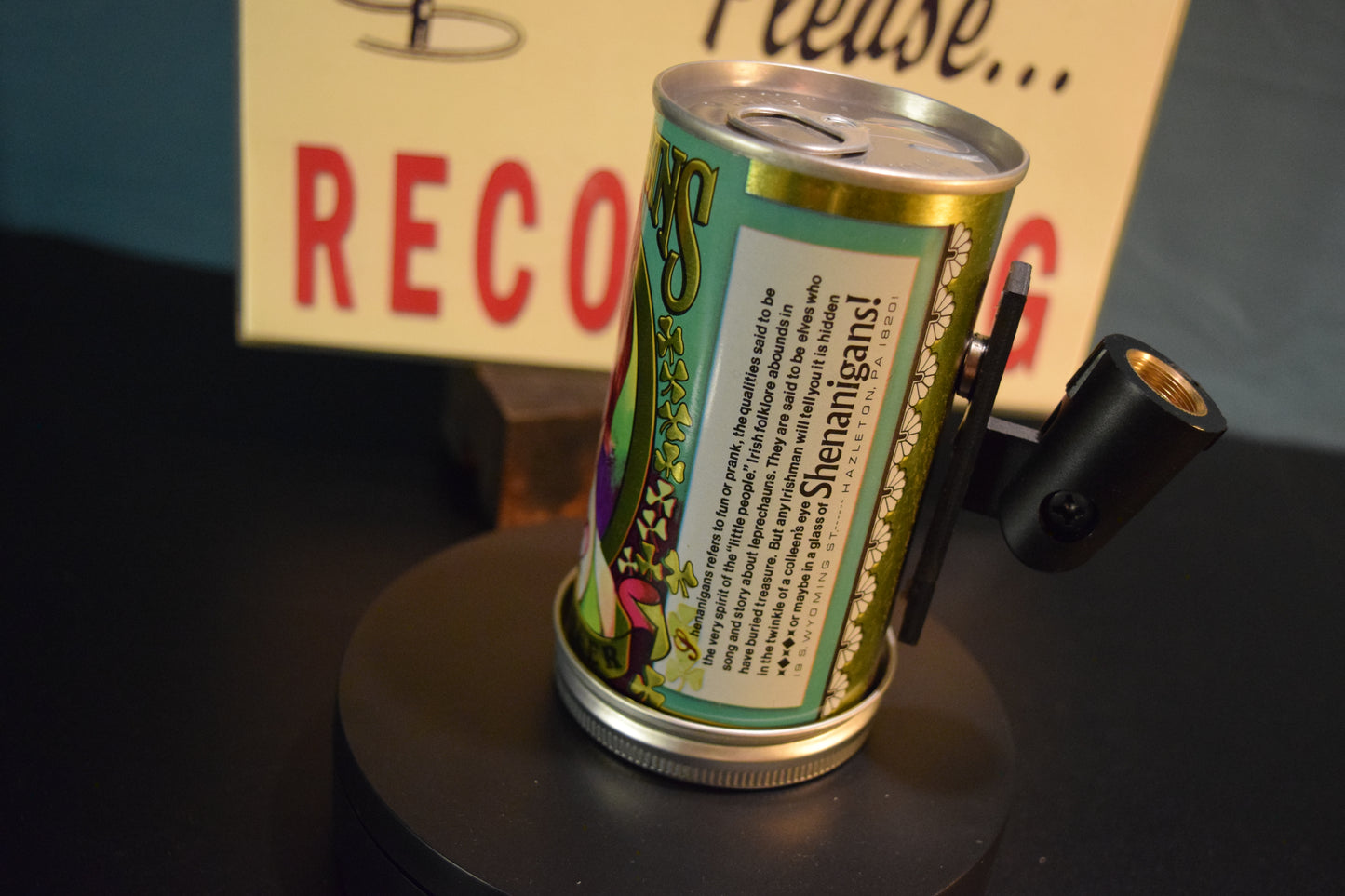 Lo Fi Beer Can Microphone - Shenanigan's Fairy Girl