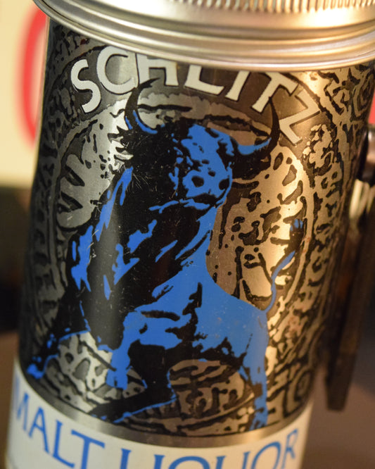 Lo Fi Beer Can Microphone - Schlitz Blue Bull