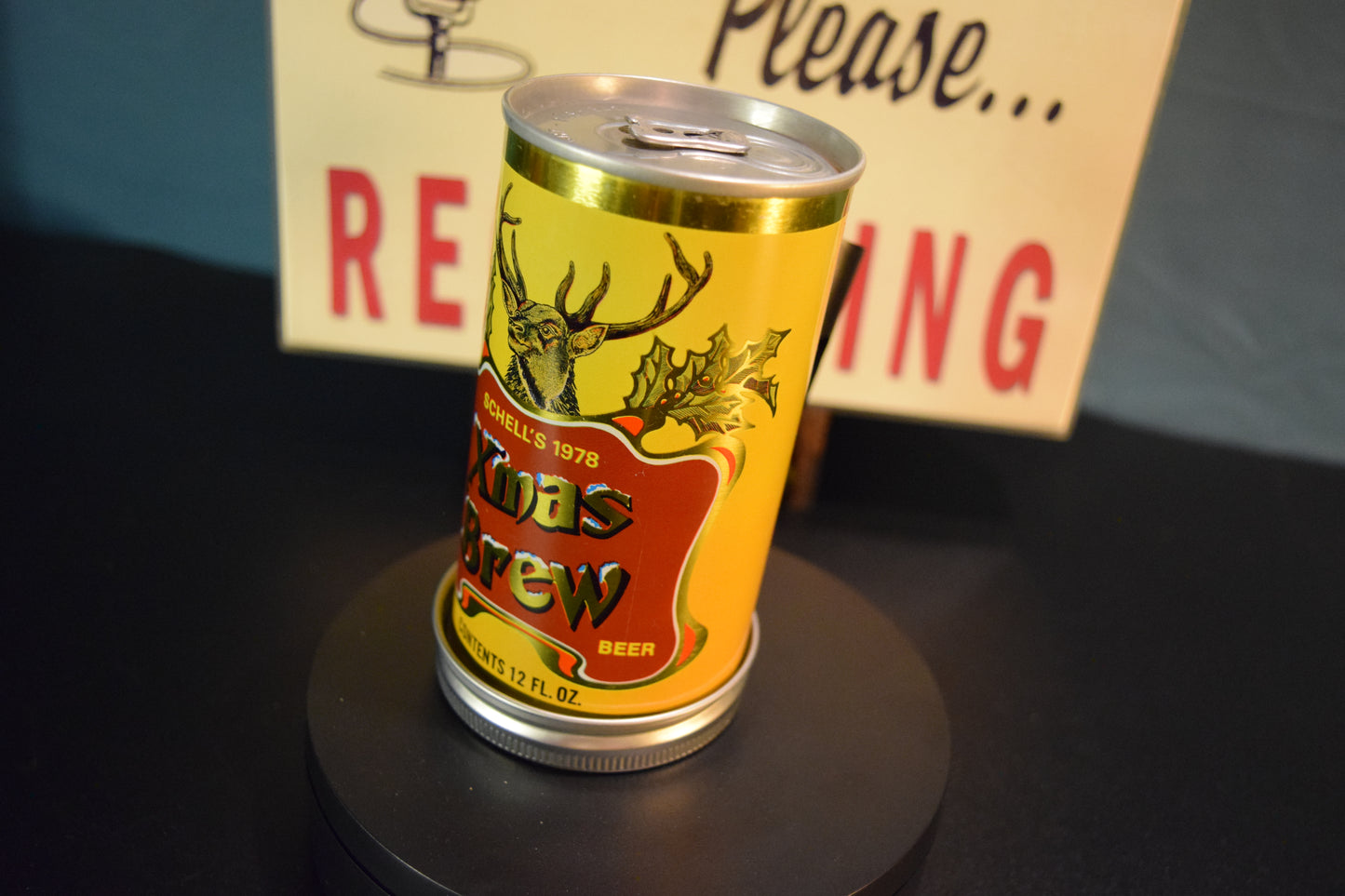 Lo Fi Beer Can Microphone - Schell's Yellow Christmas Xmas Brew