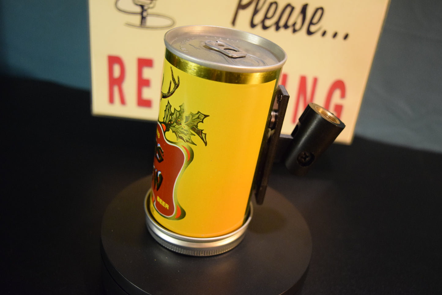 Lo Fi Beer Can Microphone - Schell's Yellow Christmas Xmas Brew