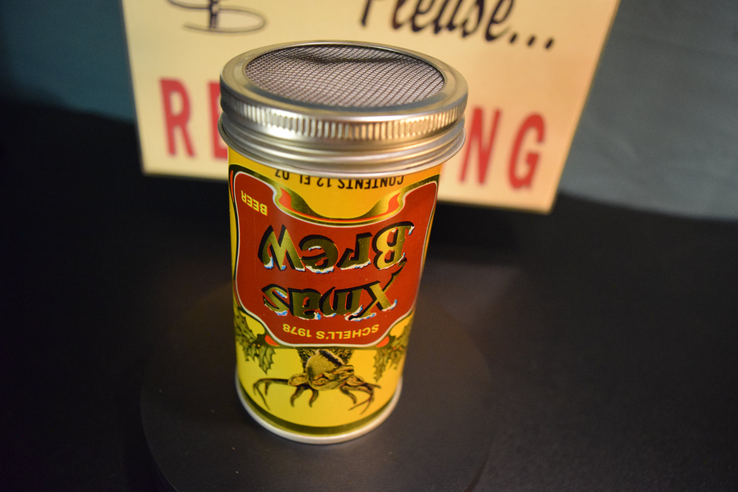 Lo Fi Beer Can Microphone - Schell's Yellow Christmas Xmas Brew