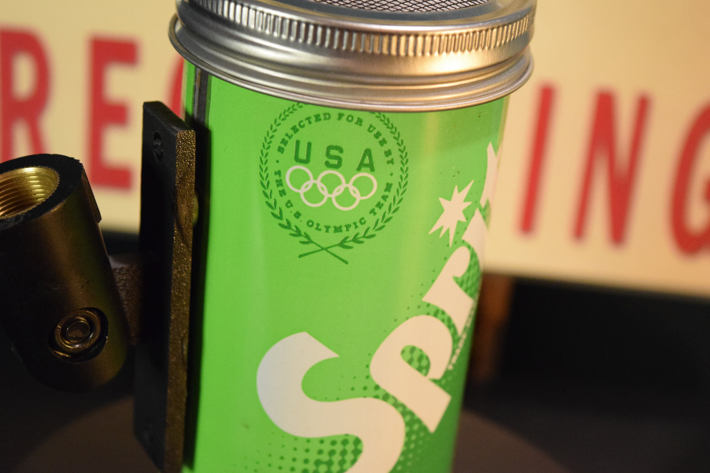 Lo Fi Soda Can Microphone - 1970s USA Olympic Team Sprite