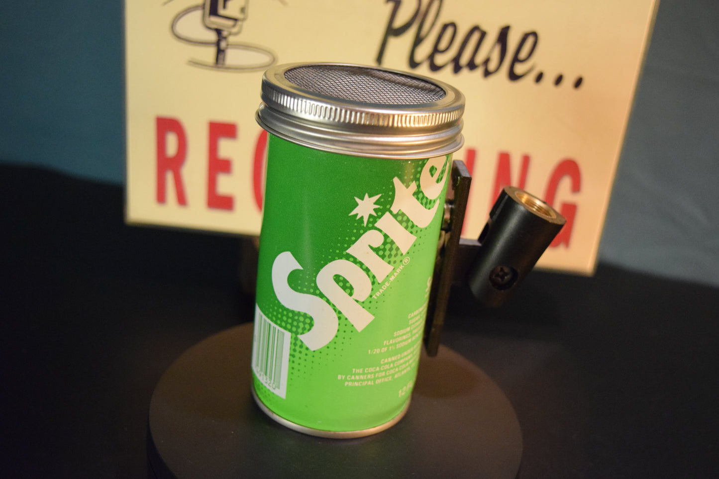 Lo Fi Soda Can Microphone - 1970s USA Olympic Team Sprite