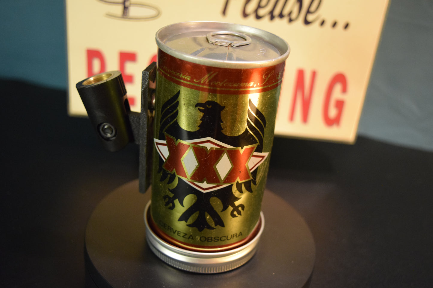 Lo Fi Beer Can Microphone - Red Tecate XXX