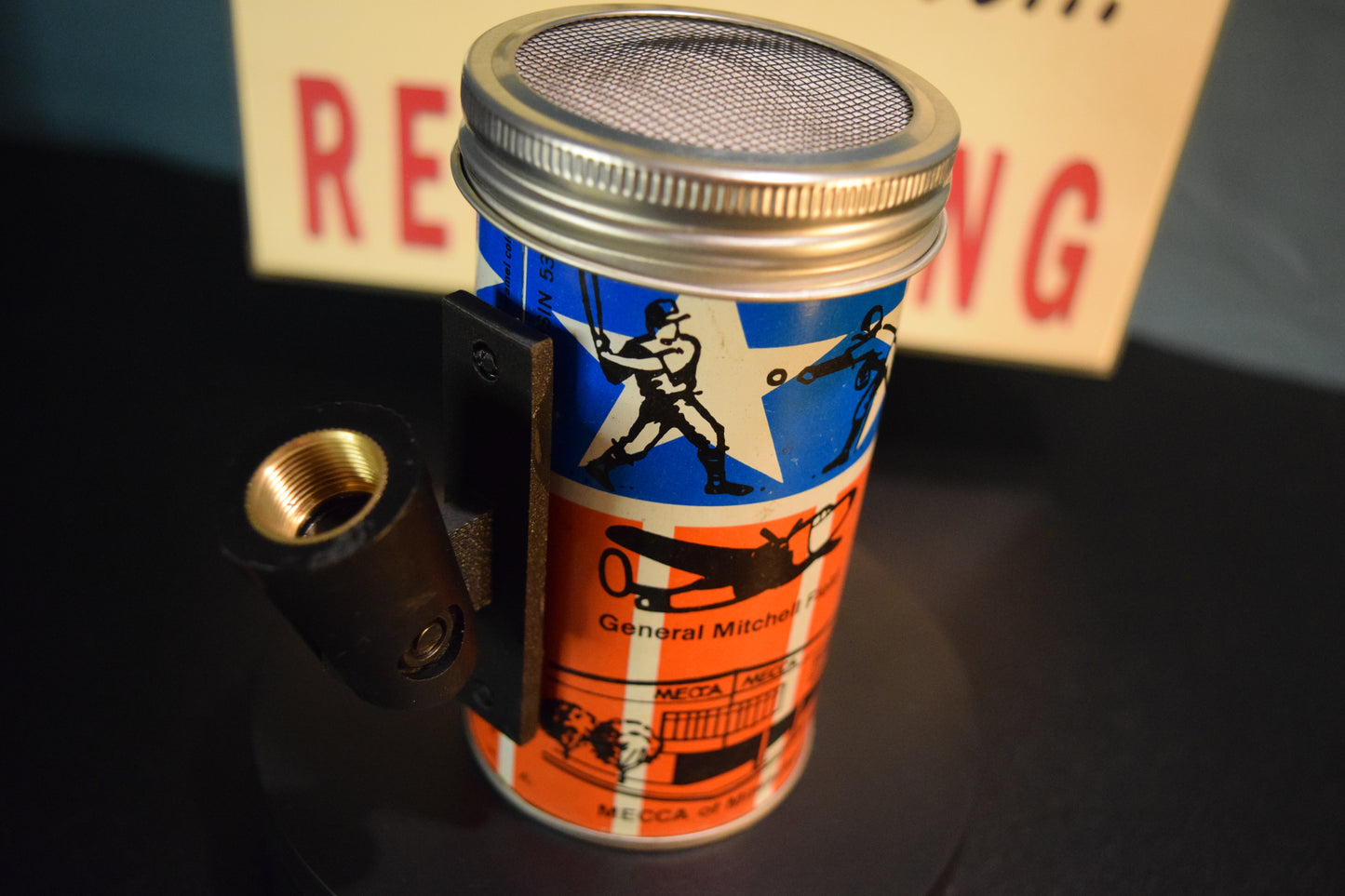 Lo Fi Soda Can Microphone - Graf's Cola, 1975 MLB All Star Game