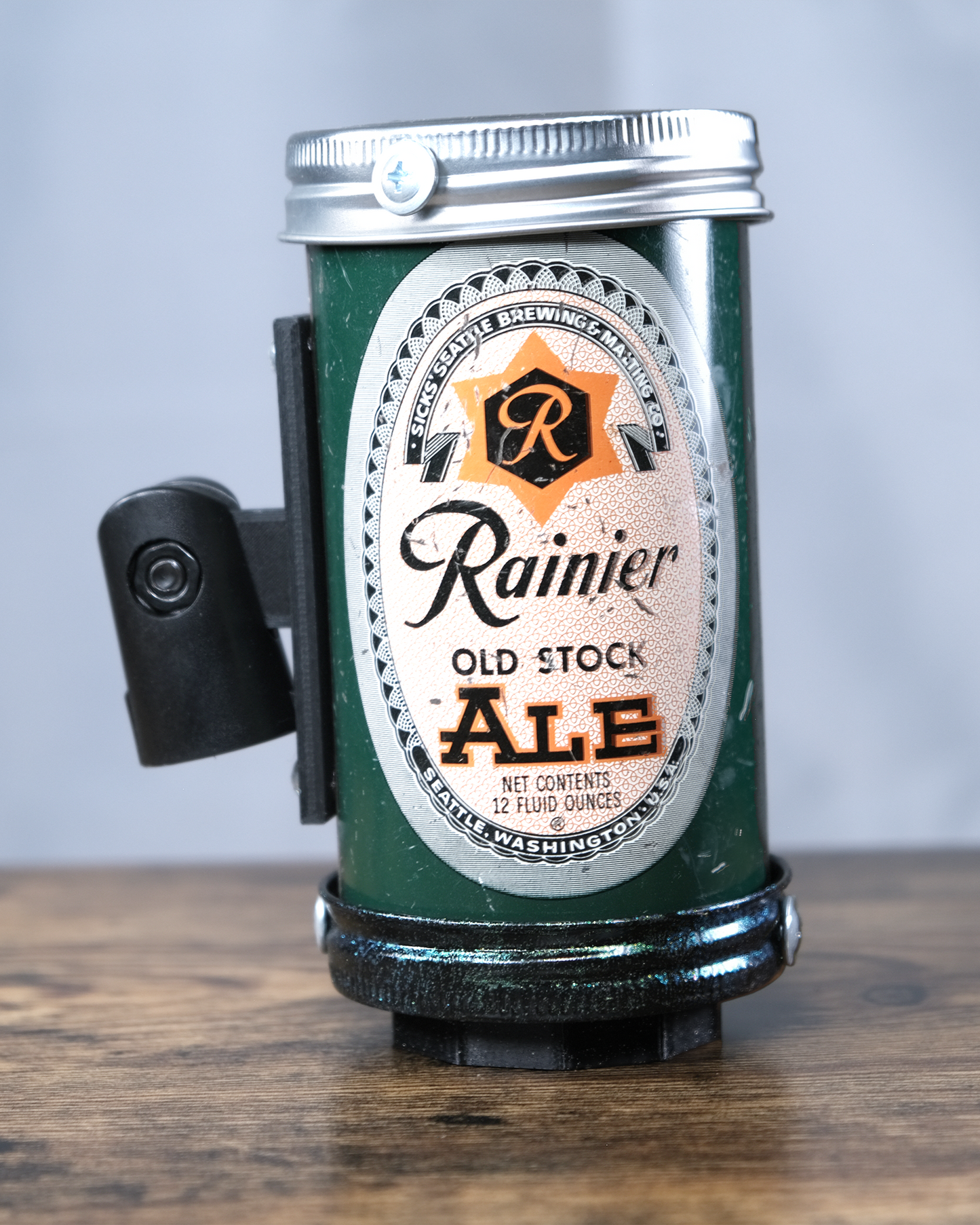 Lo Fi Beer Can Microphone - 1950s Boeing Wind Tunnel Rainier, Emerald Old Stock Star