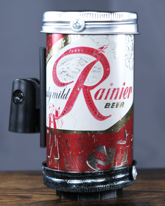 Lo Fi Beer Can Microphone - 1950s Boeing Wind Tunnel Rainier, Red Beer Hall Feast