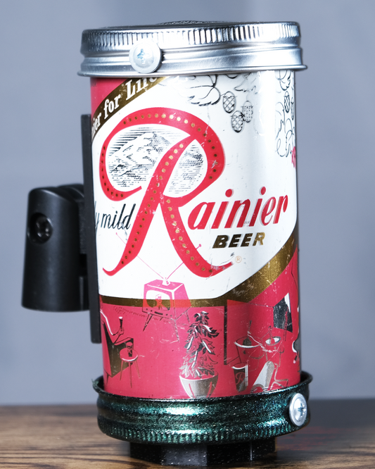 Lo Fi Beer Can Microphone - 1950s Boeing Wind Tunnel Rainier, Red BBQ House Sunset Party