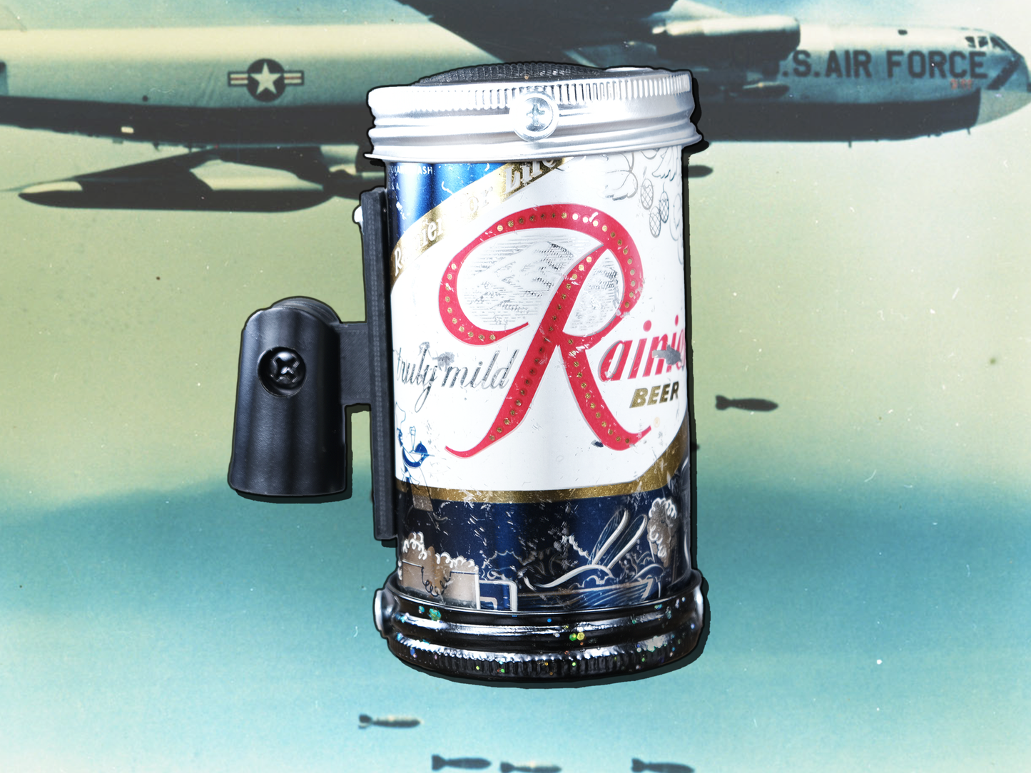 Lo Fi Beer Can Microphone - 1950s Boeing Wind Tunnel Rainier, Blue Chef's Menu