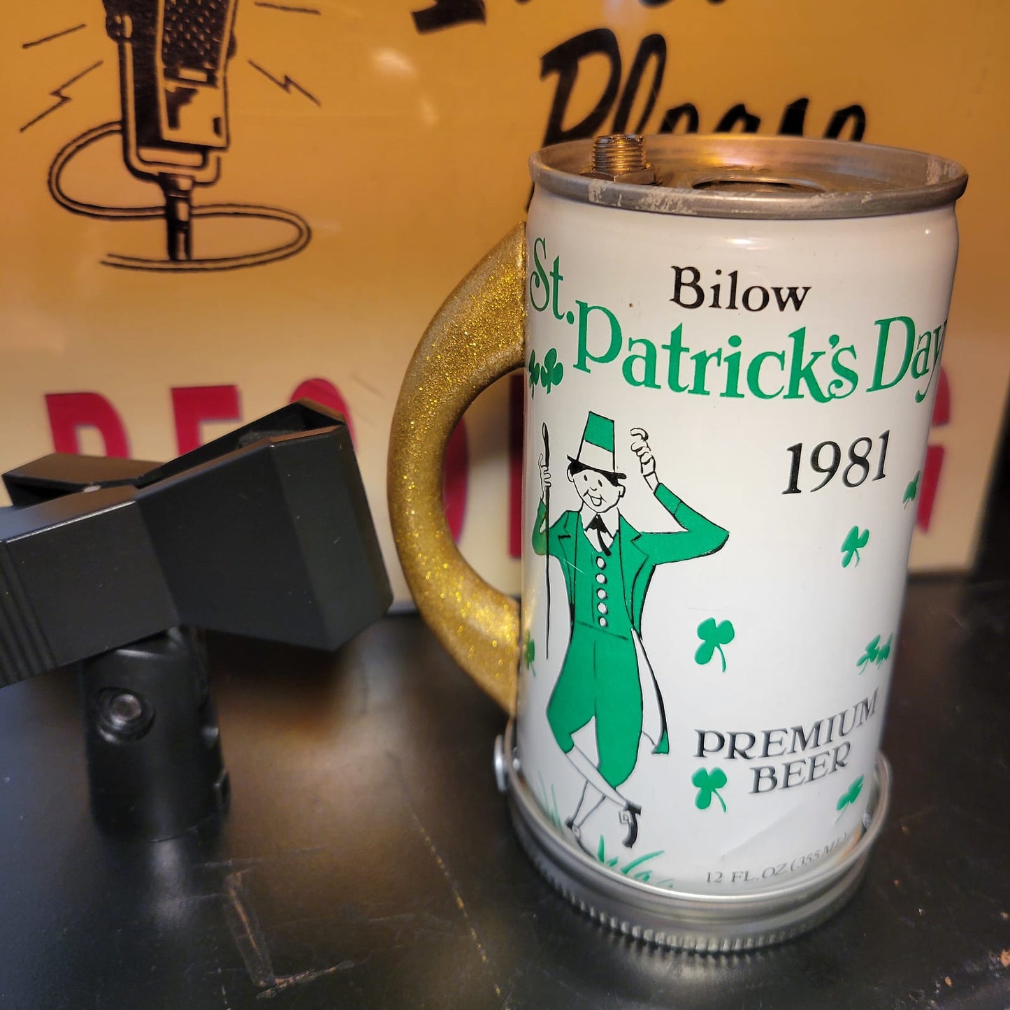 Lo Fi Beer Can Microphone - Bilow New Jersey, St. Patricks Day 1981