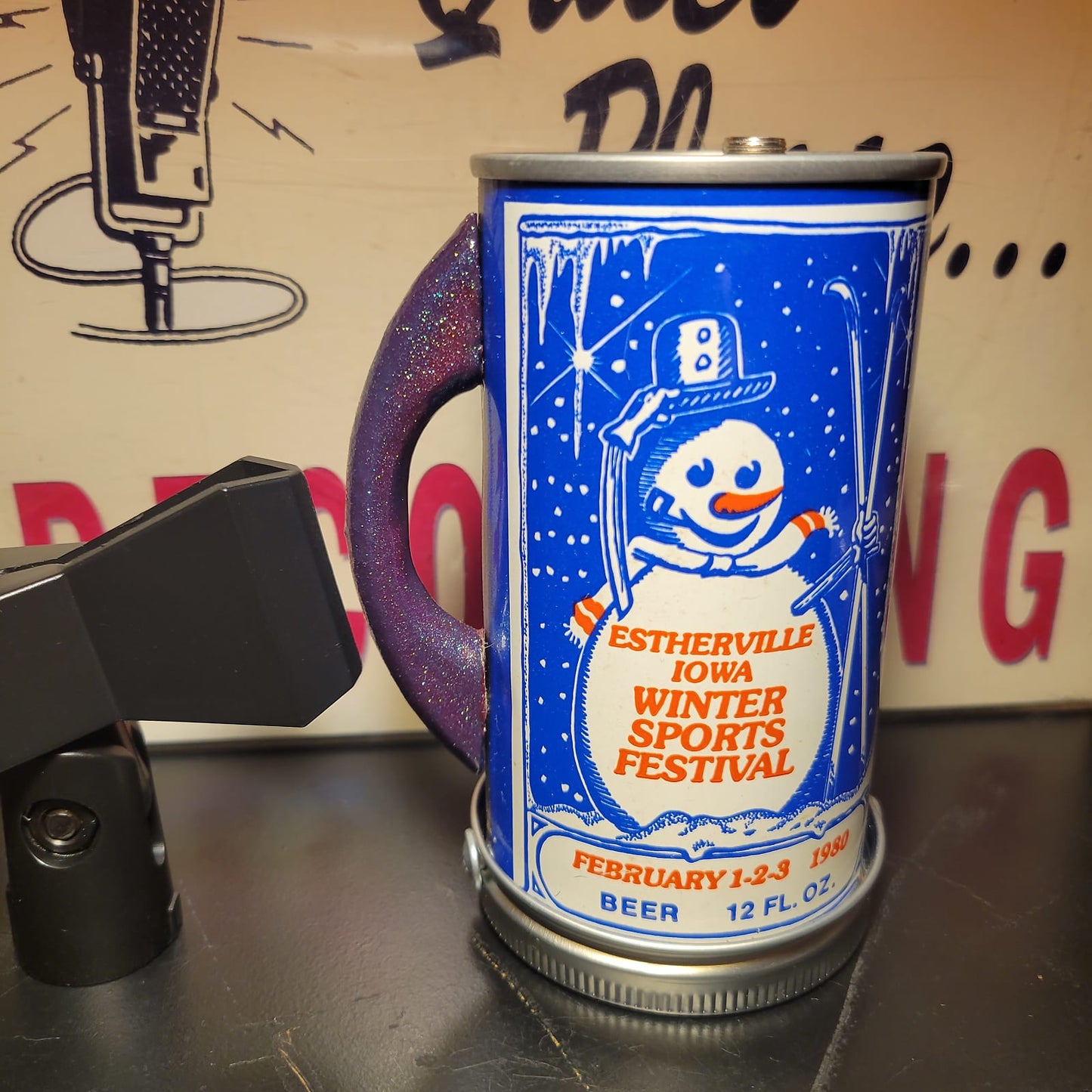 Lo Fi Beer Can Microphone - Iowa 1980 Winter Sports Festival