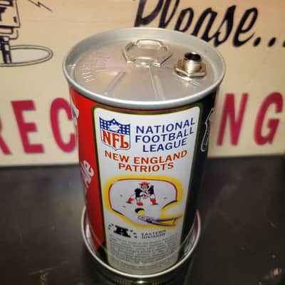 Lo Fi Soda Can Microphone - 1976 NFL New England Patriots