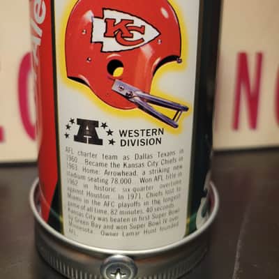 Lo Fi Soda Can Microphone - 1976 NFL Kansas City Chiefs