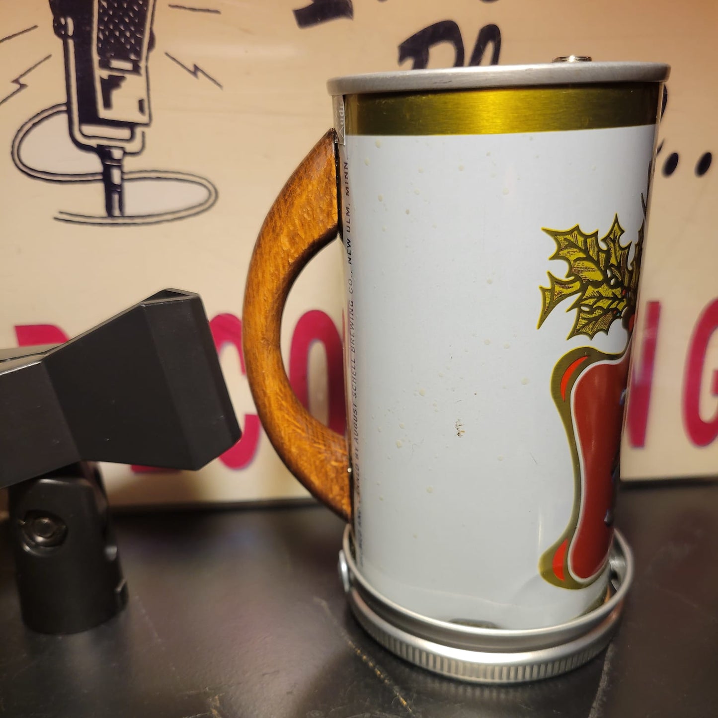 Lo Fi Beer Can Microphone - Schell's White Christmas Xmas Brew