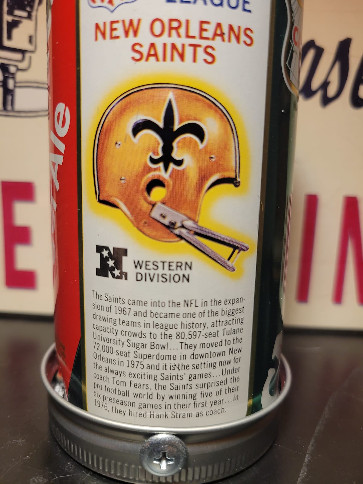 Lo Fi Soda Can Microphone - 1976 NFL New Orleans Saints