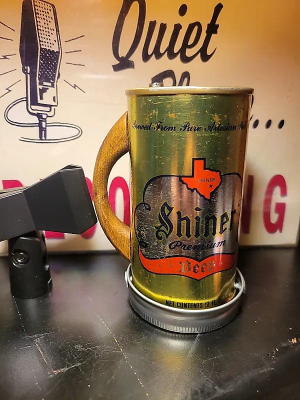 Lo Fi Beer Can Microphone - Golden Texas Shiner