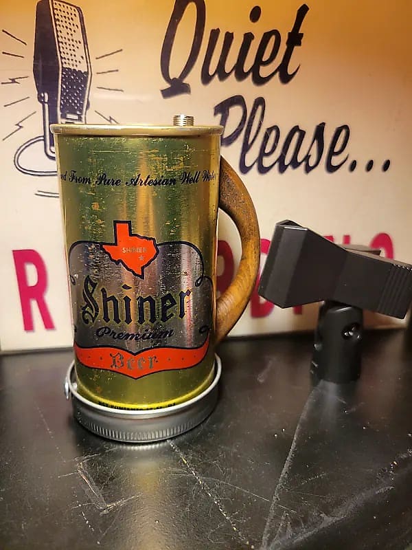 Lo Fi Beer Can Microphone - Golden Texas Shiner