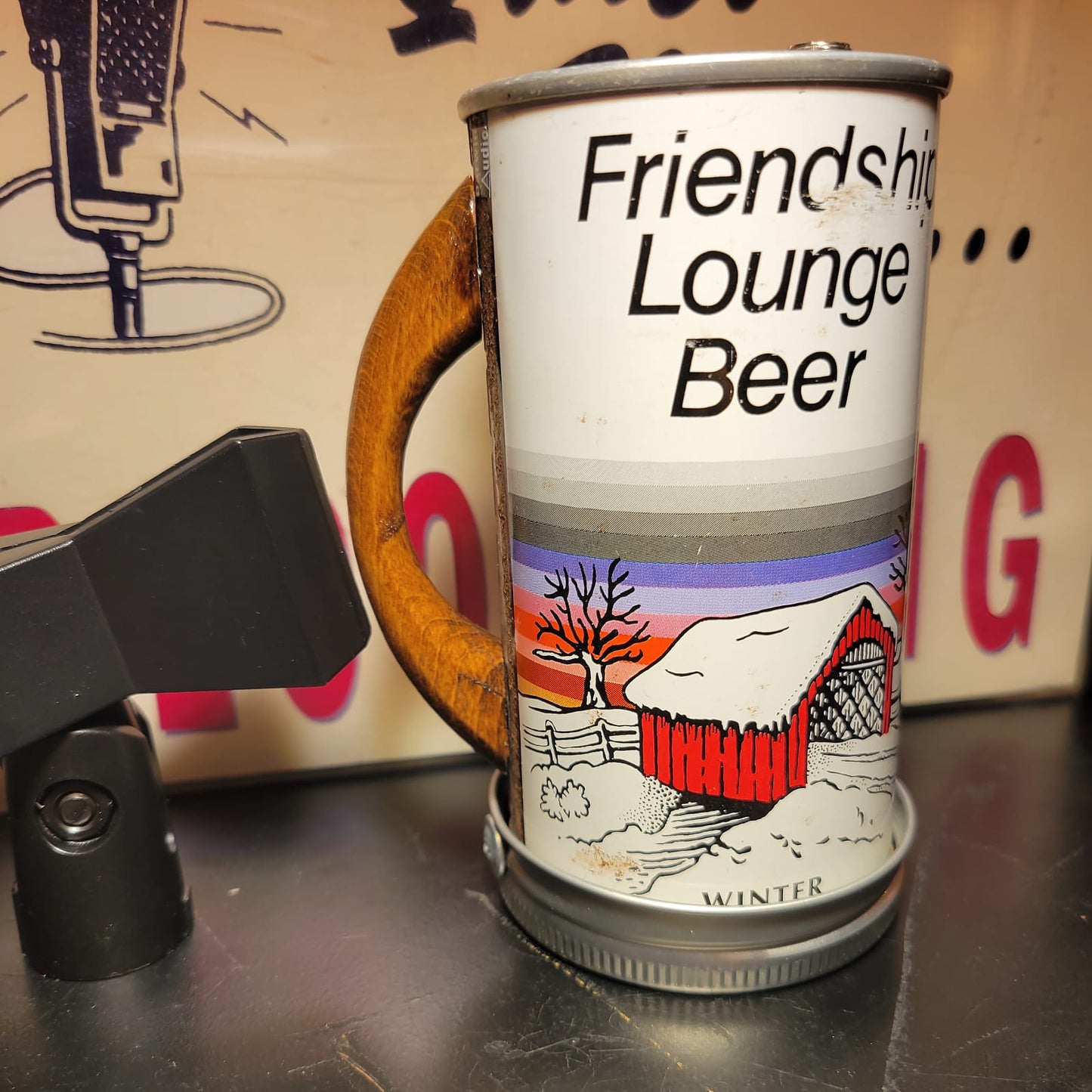 Lo Fi Beer Can Microphone - Akron Ohio, Covered Bridge Friendship Lounge