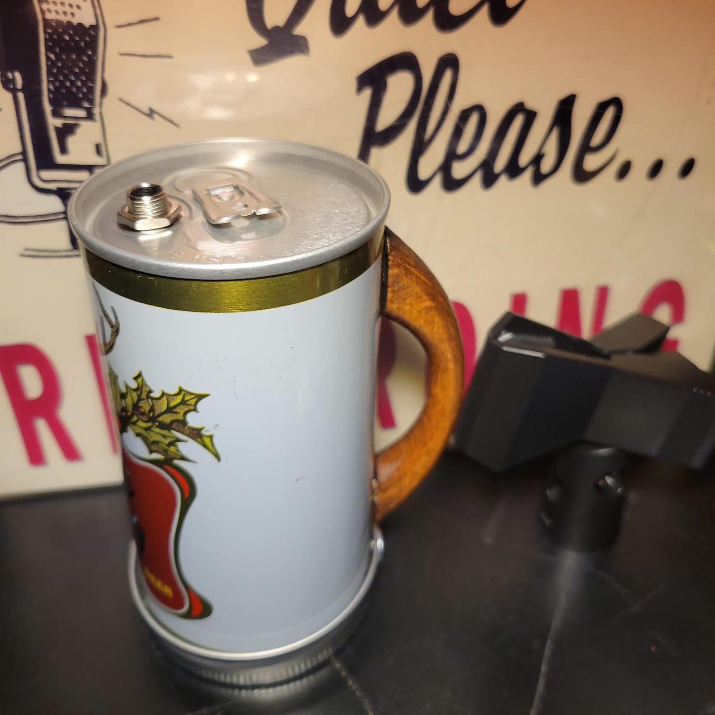 Lo Fi Beer Can Microphone - Schell's White Christmas Xmas Brew