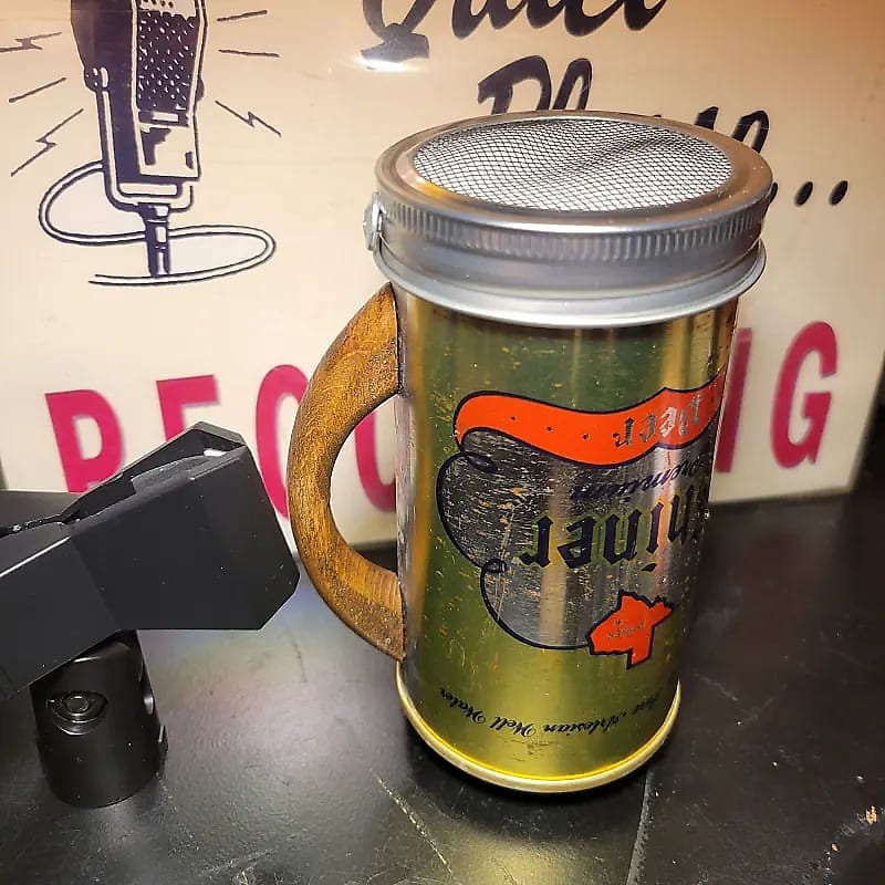 Lo Fi Beer Can Microphone - Golden Texas Shiner