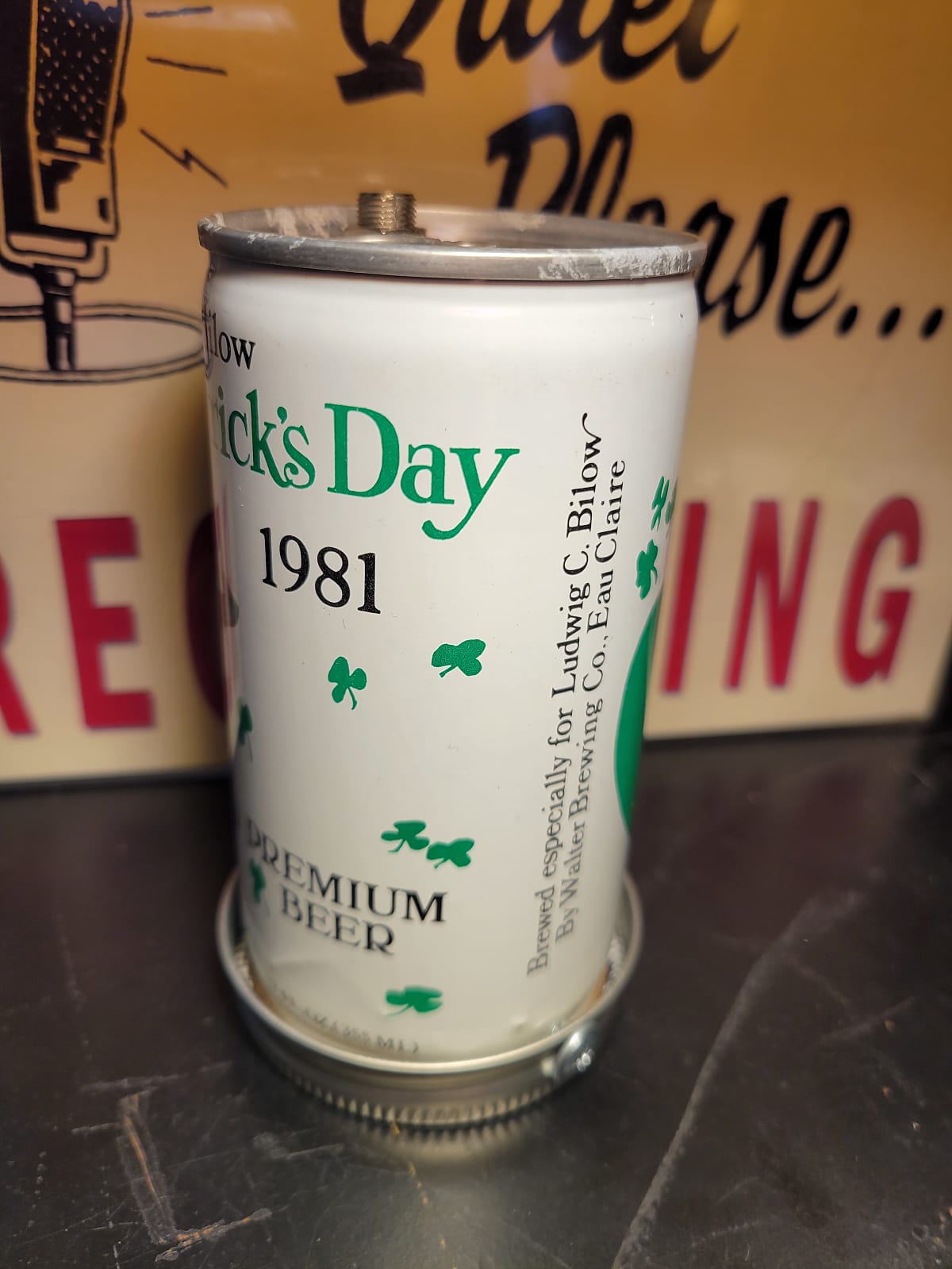 Lo Fi Beer Can Microphone - Bilow New Jersey, St. Patricks Day 1981