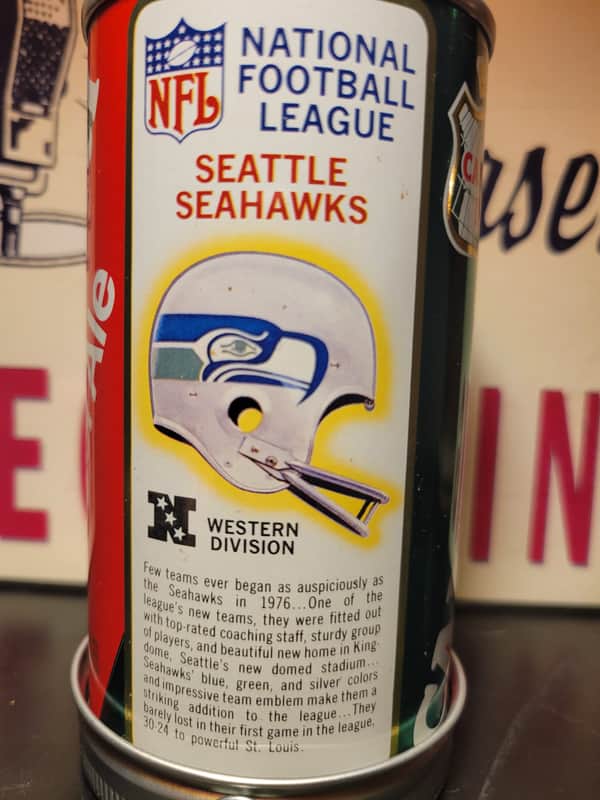 Lo Fi Soda Can Microphone - 1976 NFL Seattle Seahawks