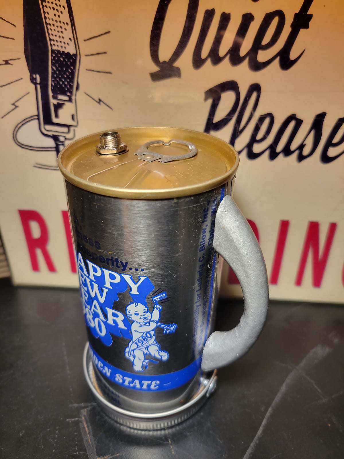 Lo Fi Beer Can Microphone - Bilow New Jersey 1980 Baby New Year