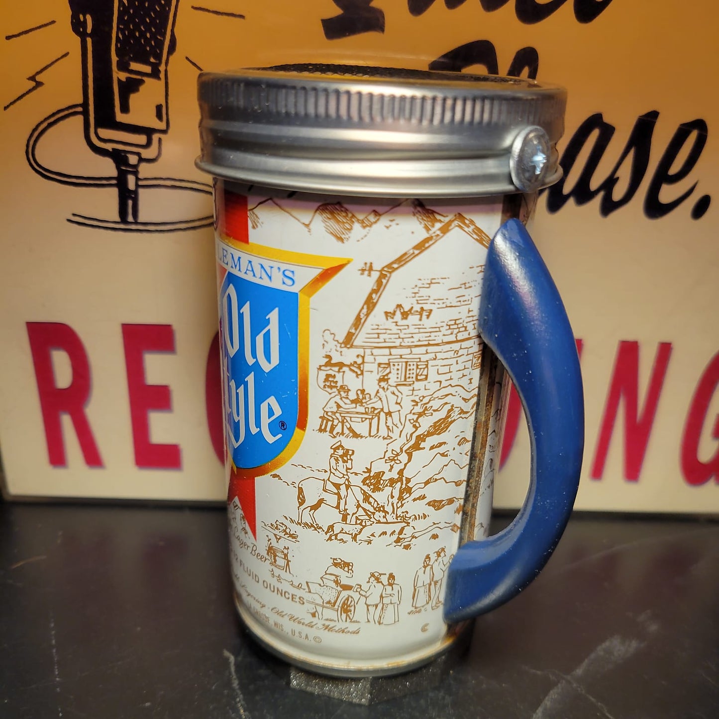 Lo Fi Beer Can Microphone - Heilemen's Old Style