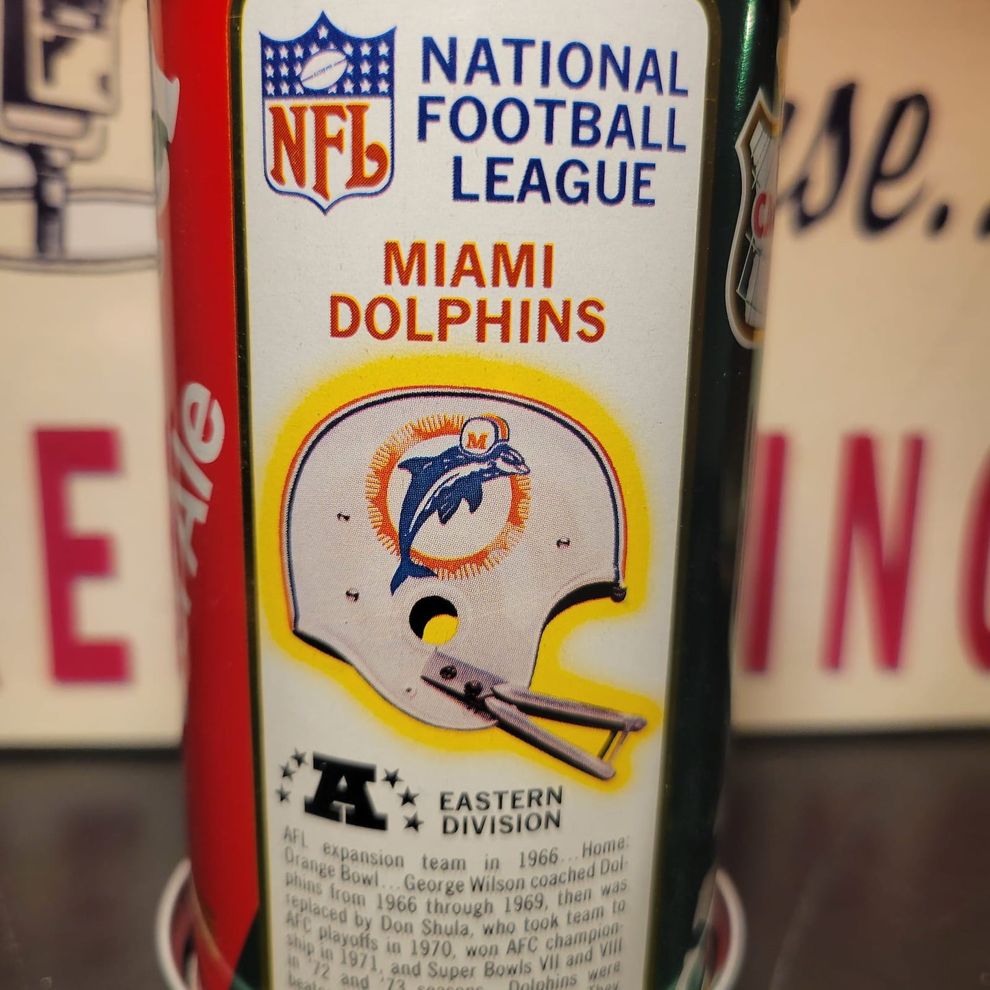 Lo Fi Soda Can Microphone - 1976 NFL Miami Dolphins